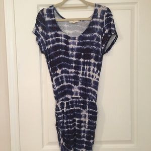 Aly Rose Blue Tie Dye Bandage Dress